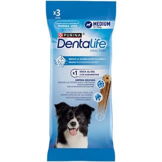 Snack dental para perros tamaño mediano 3 unidades 28 g -