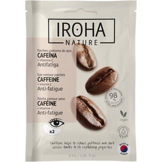 Parches de ojos Antifatiga Cafeína + Vitamina C sobre 2 unidades -