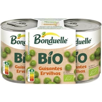 Guisantes ecológicos pack 2 lata 130 g neto escurrido -