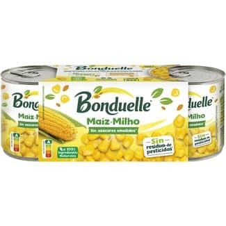 Maíz dulce en grano sin azúcares añadidos pack 3 latas 140 g -