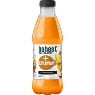 Zumo de manzana, limón, espino amarillo enriquecido con 10 vitaminas + fibra botella 1 l -
