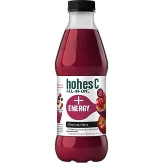 Zumo de arándano rojo, maracuyá, aronia con electrolitos + cafeína natural y vitaminas botella 1 l -