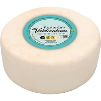 Queso fresco de cabra bajo en sal elaborado con leche pasteurizada peso aproximado pieza 2,5 kg -