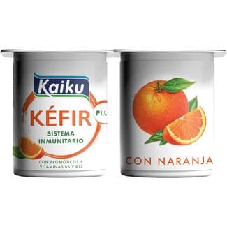 Kéfir con naranja pack 4 unidades 125 g -
