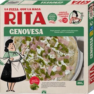 Pizza genovesa de pesto estuche 400 g -