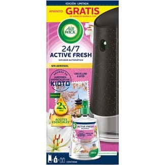 Ambientador difusor automático Active Fresh Kioto Lirio de luna & satén aparato + 1 recambio -