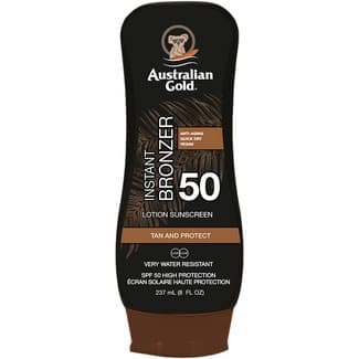 Loción solar protectora SPF-50 resistente al agua bote 237 ml Anti-edad, rápida absoción y vegano -