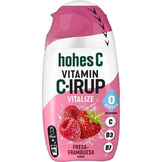 Vitamin C-Irup Vitalize zumo sabor fresa frambruesa dosificador 65 ml -