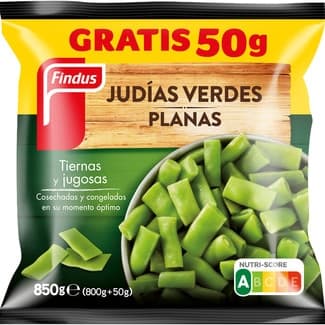 Judías verdes planas bolsa 850 g -