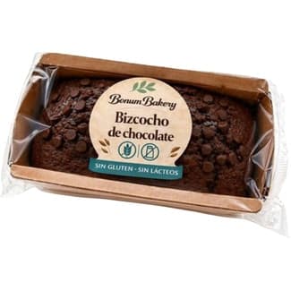 Bizcocho de chocolate sin gluten y sin lácteos estuche 300 g -
