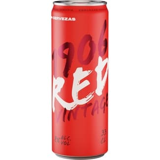 Cerveza rubia Red Vintage La Colorada lata 33 cl -