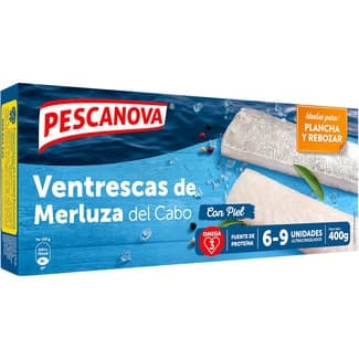 Ventresca de merluza estuche 400 g neto escurrido -