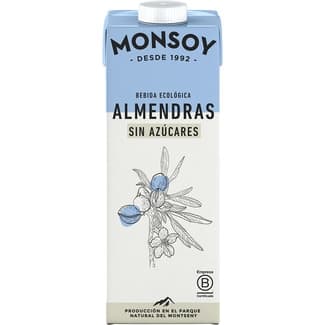 Bebida de almendras sin azúcares ecológica brik 1 l -