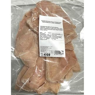 Filete de pechuga de pollo marinado congelado envase 1 kg -