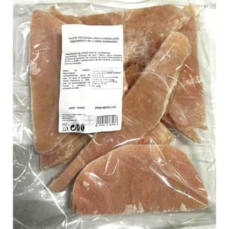 Filetes de pechuga de pavo marinado congelado bolsa 1 kg -