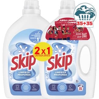 Detergente líquido limpieza profunda pack de 2 botellas 35 dosis -