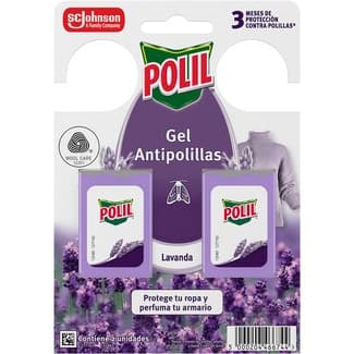 Gel antipolillas perfume Lavanda estuche 2 unidades -