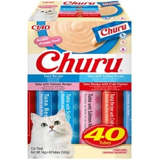 Snack para gatos adultos variedades atún 40 x 14 g -