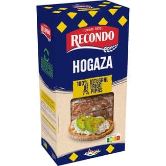 Pan de hogaza tostado 100% integral con 7% de pipas estuche 240 g -