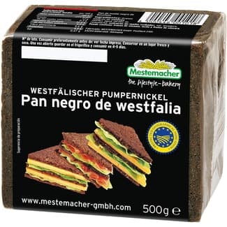 Pan negro de Westfalia Pumpernickel paquete 500 g -