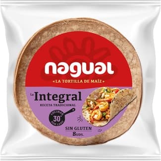 Tortilla de maíz integral sin gluten 8 unidades envase 200 g -