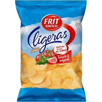 Patatas fritas ligeras sabor a tomate y orégano bolsa 125 g -