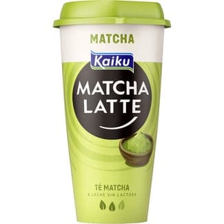 Matcha Latte bebida láctea de té matcha con leche semidesnatada vaso 230 ml sin gluten sin lactosa -