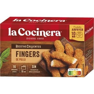 Recetas Crujientes fingers de pollo 16 unidades aprox estuche 320 g -