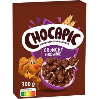 Crunchy Brownie cereales de desayuno con sabor a chocolate paquete 300 g -