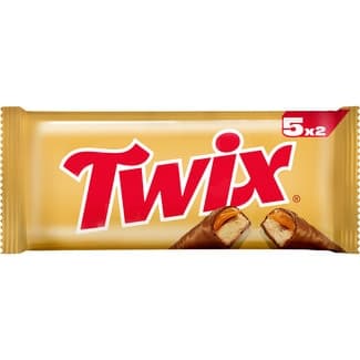 Barritas de chocolate y caramelo 5 unidades envase 250 g -
