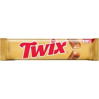 Barritas de chocolate y caramelo 10 unidades envase 500 g -