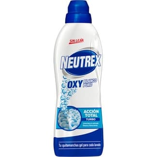 Oxy blanco puro quitamanchas en gel Acción Total Turbo sin lejía botella 950 ml -