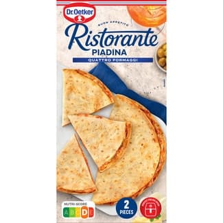 Piadina 4 quesos 2 unidades estuche 280 g -