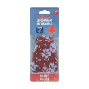 Ambientador papel para colgar con aroma a cereza, AUCHAN.